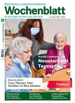 Bayerisches Landwirtschaftliches Wochenblatt Franken – 14 Januar 2021