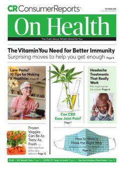 Consumer Reports on Health – October 2020