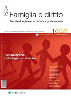 Famiglia e Diritto – Gennaio 2021