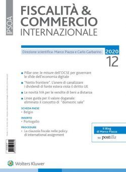 Fiscalita & Commercio Internazionale – Dicembre 2020