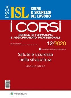 Igiene & Sicurezza del Lavoro Corsi – Dicembre 2020