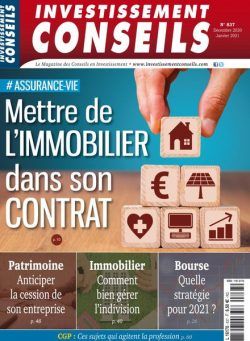 Investissement Conseils – Decembre 2020 – Janvier 2021