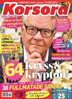 Korsord – 04 januari 2021