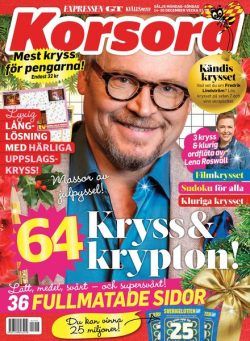 Korsord – 14 december 2020