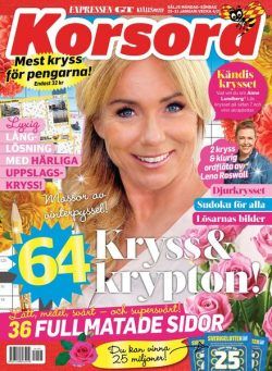 Korsord – 25 januari 2021