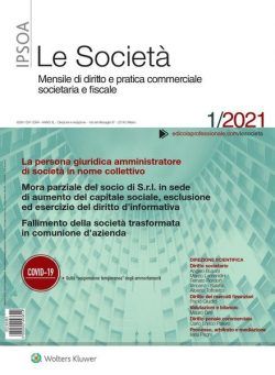 Le Societa – Gennaio 2021