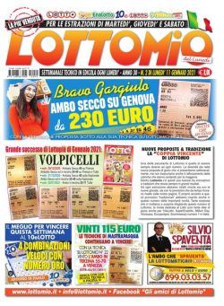 Lottomio del Lunedi – 11 Gennaio 2020