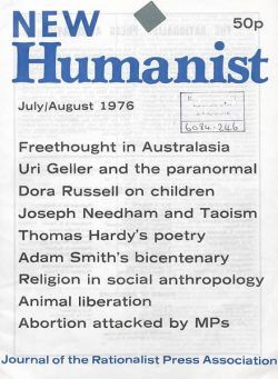 New Humanist – July-August 1976