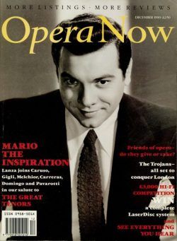 Opera Now – December 1990