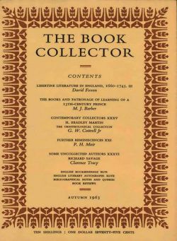 The Book Collector – Autumn 1963