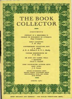 The Book Collector – Spring 1961