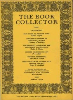 The Book Collector – Spring 1962