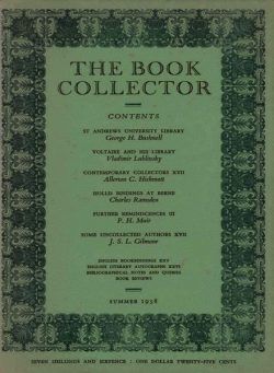 The Book Collector – Summer 1958