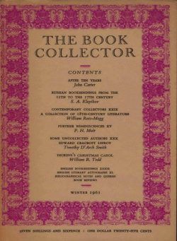 The Book Collector – Winter 1961