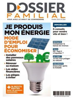 Dossier Familial – Mars 2021