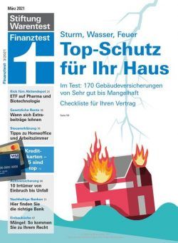 Finanztest – Marz 2021