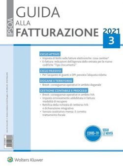Guida alla Fatturazione – Marzo 2021
