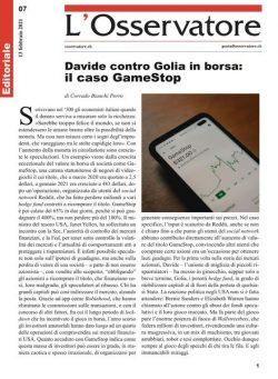 L’Osservatore – 13 febbraio 2021