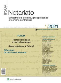 Notariato – Gennaio 2021