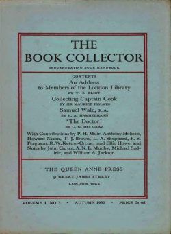 The Book Collector – Autumn, 1952
