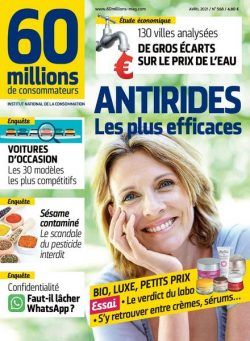 60 Millions de Consommateurs – Avril 2021