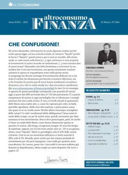 Altroconsumo Finanza – 16 Marzo 2021