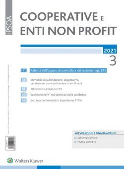 Cooperative e enti non profit – Marzo 2021