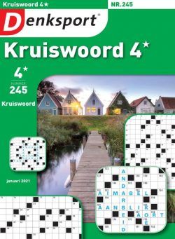 Denksport Kruiswoord 4 – januari 2021