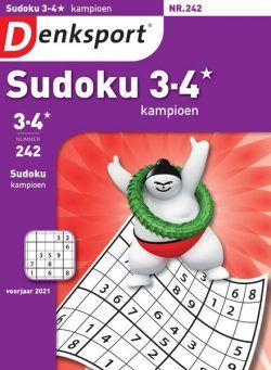 Denksport Sudoku 3-4 kampioen – 15 april 2021