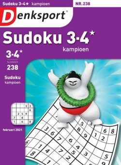 Denksport Sudoku 3-4 kampioen – 21 januari 2021