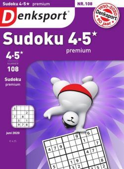 Denksport Sudoku 4-5 premium – 11 juni 2020