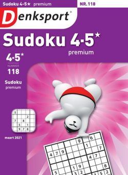 Denksport Sudoku 4-5 premium – 18 maart 2021