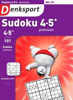Denksport Sudoku 4-5 premium – 28 november 2019