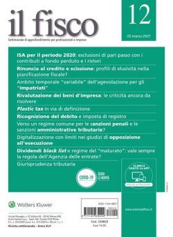 il fisco – 22 Marzo 2021