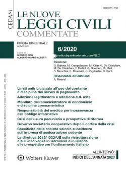 Le Nuove Leggi Civili Commentate – Dicembre 2020