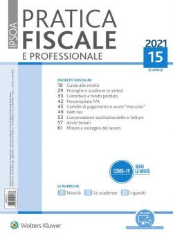 Pratica Fiscale e Professionale – 12 Aprile 2021