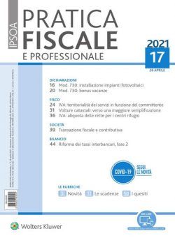 Pratica Fiscale e Professionale – 26 Aprile 2021
