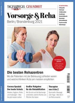 Tagesspiegel Gesundheit – Vorsorge & Reha – Dezember 2020