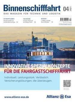 Binnenschifffahrt – April 2021