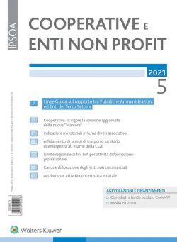 Cooperative e enti non profit – Maggio 2021