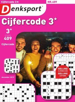 Denksport Cijfercode 3 – 20 december 2019