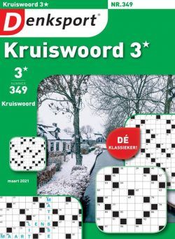 Denksport Kruiswoord 3 – 25 februari 2021