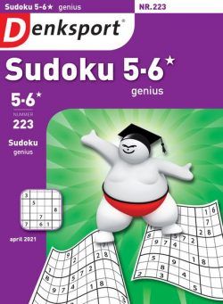 Denksport Sudoku 5-6 genius – 01 april 2021