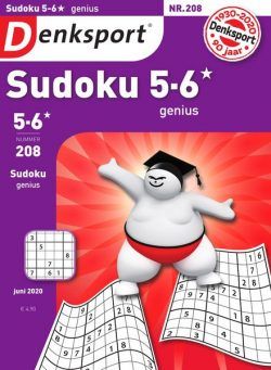 Denksport Sudoku 5-6 genius – 21 mei 2020