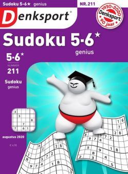 Denksport Sudoku 5-6 genius – 23 juli 2020