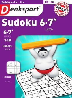 Denksport Sudoku 6-7 ultra – 18 juni 2020