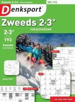 Denksport Zweeds 2-3 vakantieboek – 07 januari 2021