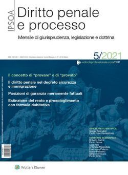 Diritto Penale e Processo – Maggio 2021