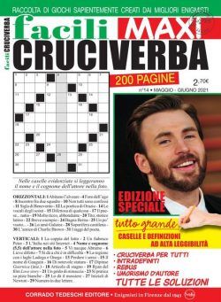 Facili Cruciverba – giugno 2021