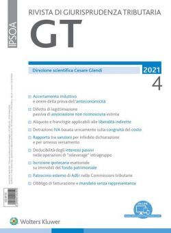 GT Rivista di Giurisprudenza Tributaria – Aprile 2021